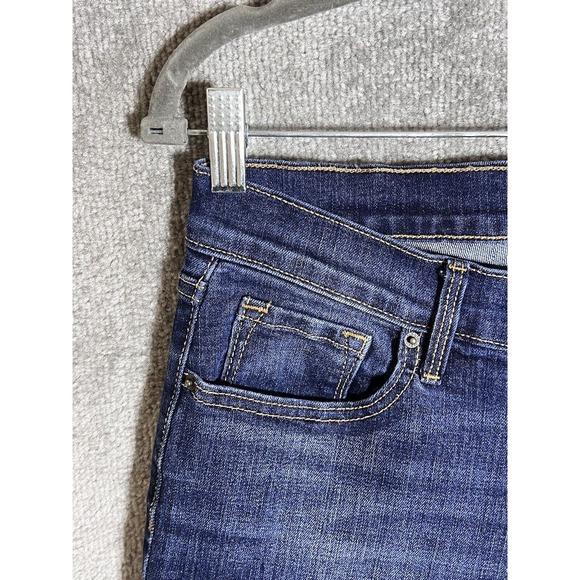 Old Navy Mid Rise Curvy Bootcut Jeans Womens Size 8 Stretch Blue Denim - Picture 5 of 9